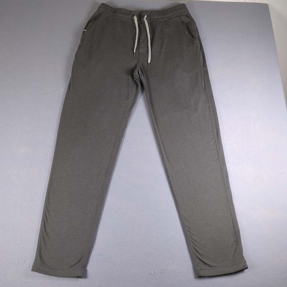 Vuori Ponto Performance Sweatpants Mens Large Green Straight Leg Drawstring Soft